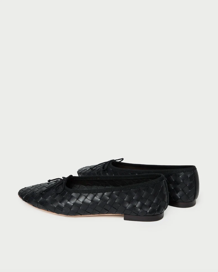 LOEFFLER RANDALL - Landry Woven Flat in Black Shoes