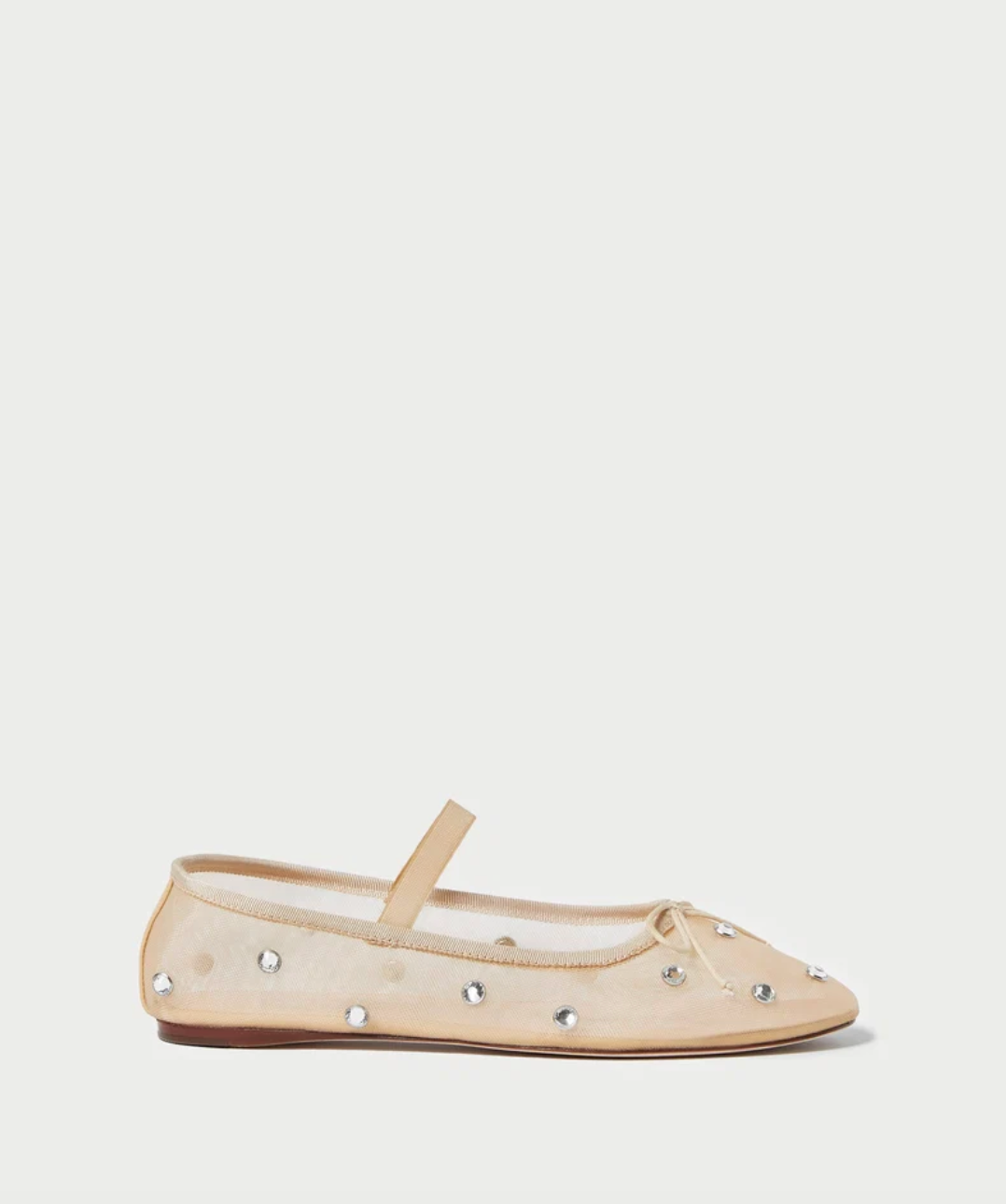 LOEFFLER RANDALL - Leonie Soft Ballet Flat in Caramel Clear Shoes