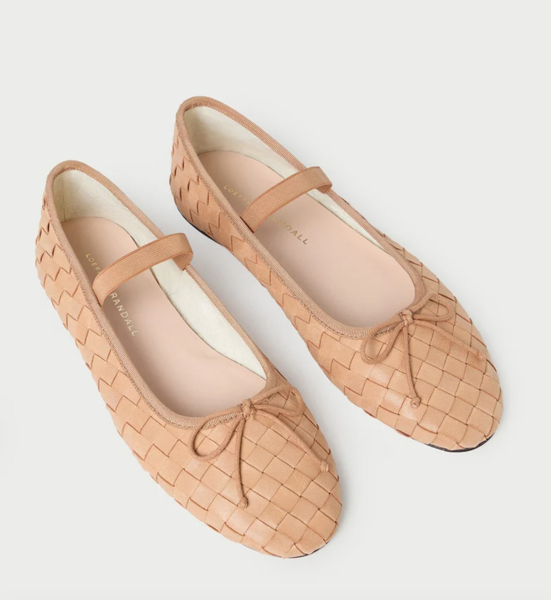 LOEFFLER RANDALL - Leonie Soft Ballet Flat in Honey Shoes