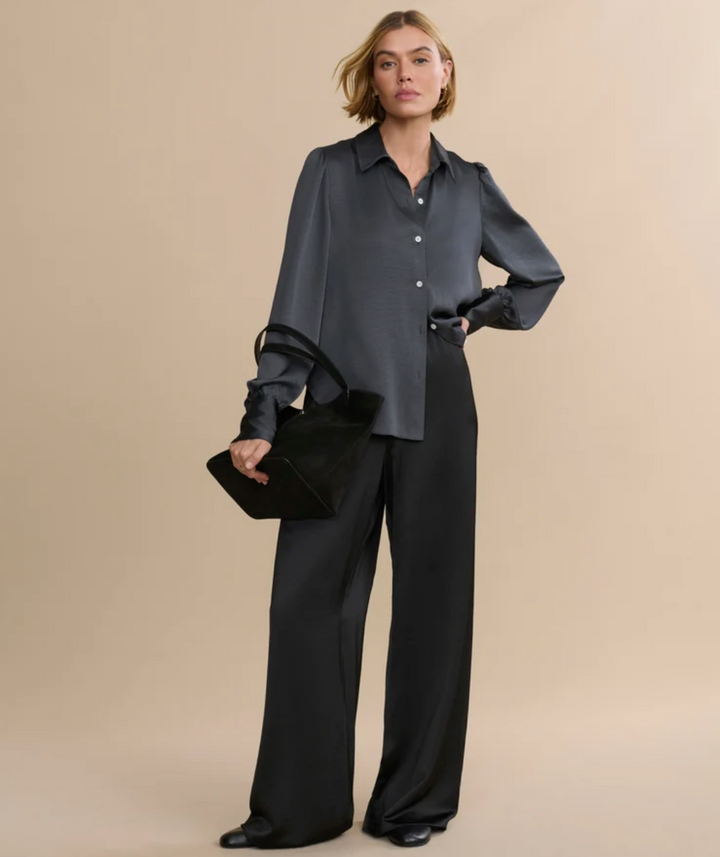 JENNI KAYNE - Remy Shirt in Slate Blouse