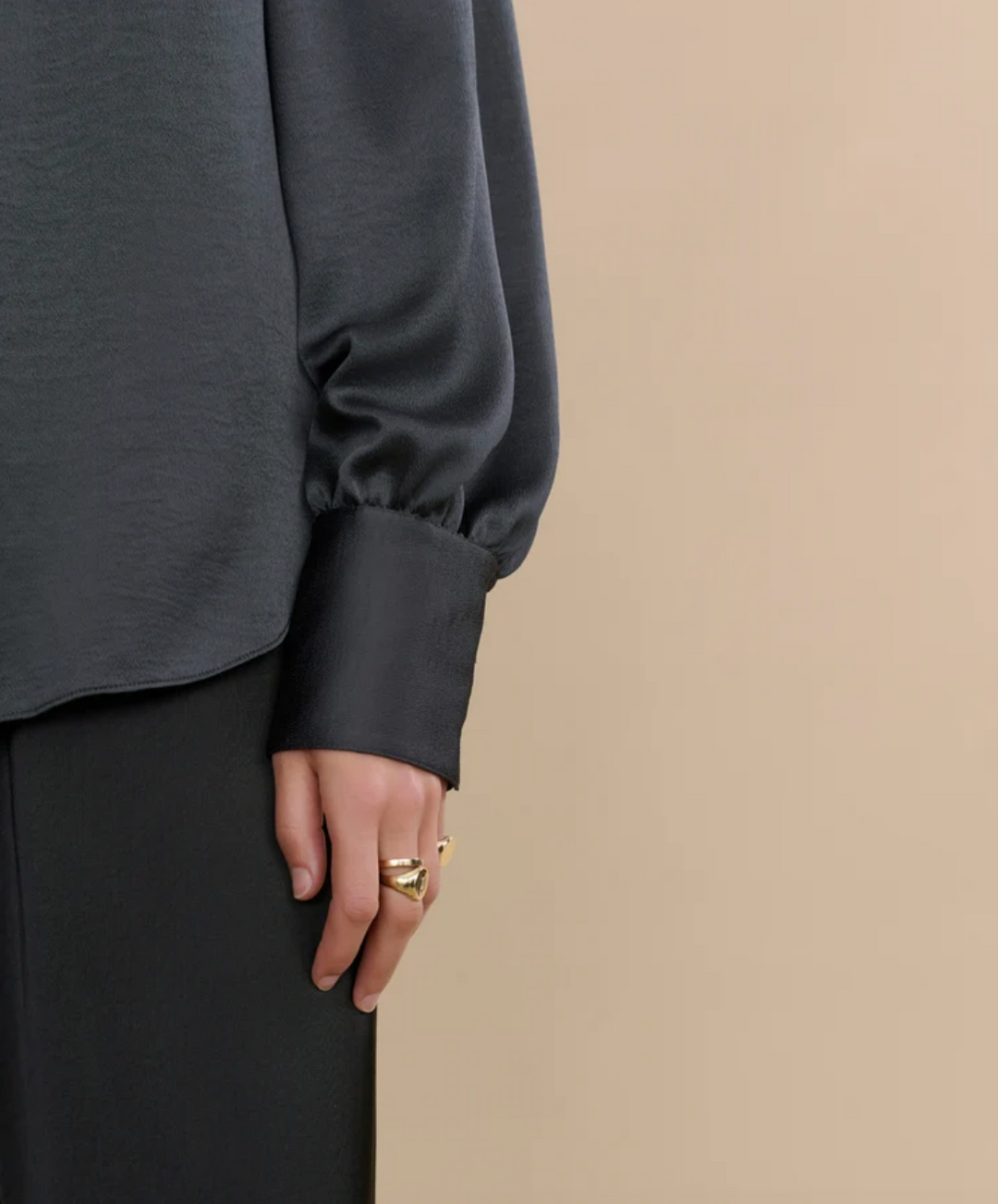 JENNI KAYNE - Remy Shirt in Slate Blouse