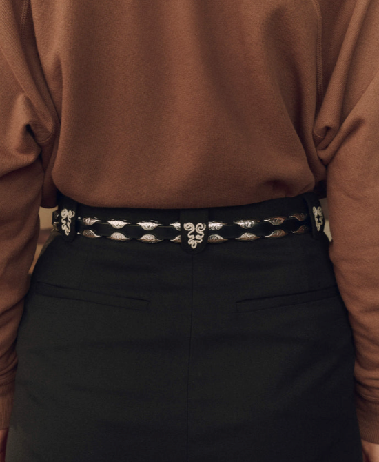 THE GREAT X STETSON - The Western Hardware Belt in Black/silver
