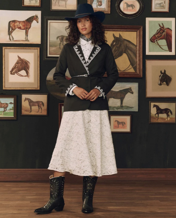 THE GREAT X STETSON - The Soutache Suit Jacket in Black Blazer