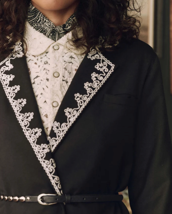 THE GREAT X STETSON - The Soutache Suit Jacket in Black Blazer