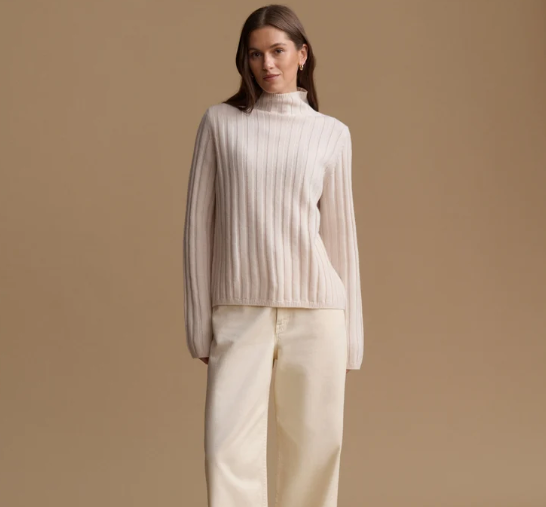JENNI KAYNE - Rowan Turtleneck in Warm Ivory
