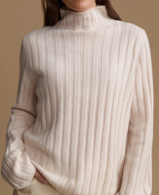 JENNI KAYNE - Rowan Turtleneck in Warm Ivory