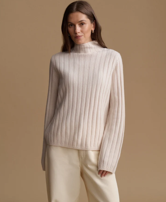 JENNI KAYNE - Rowan Turtleneck in Warm Ivory