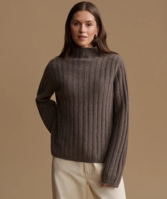 JENNI KAYNE - Rowan Turtleneck in Ash Heather