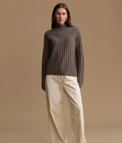 JENNI KAYNE - Rowan Turtleneck in Ash Heather