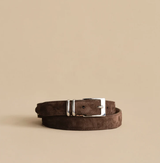 JENNI KAYNE - Suede Danner Belt in Brown Belt
