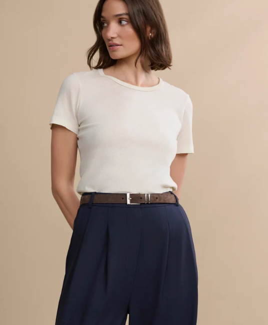 JENNI KAYNE - Suede Danner Belt in Brown Belt