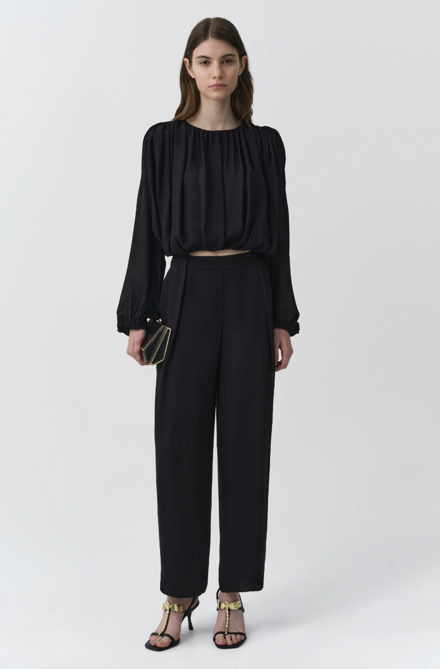 SIMKHAI - Frida Top in Black Blouse