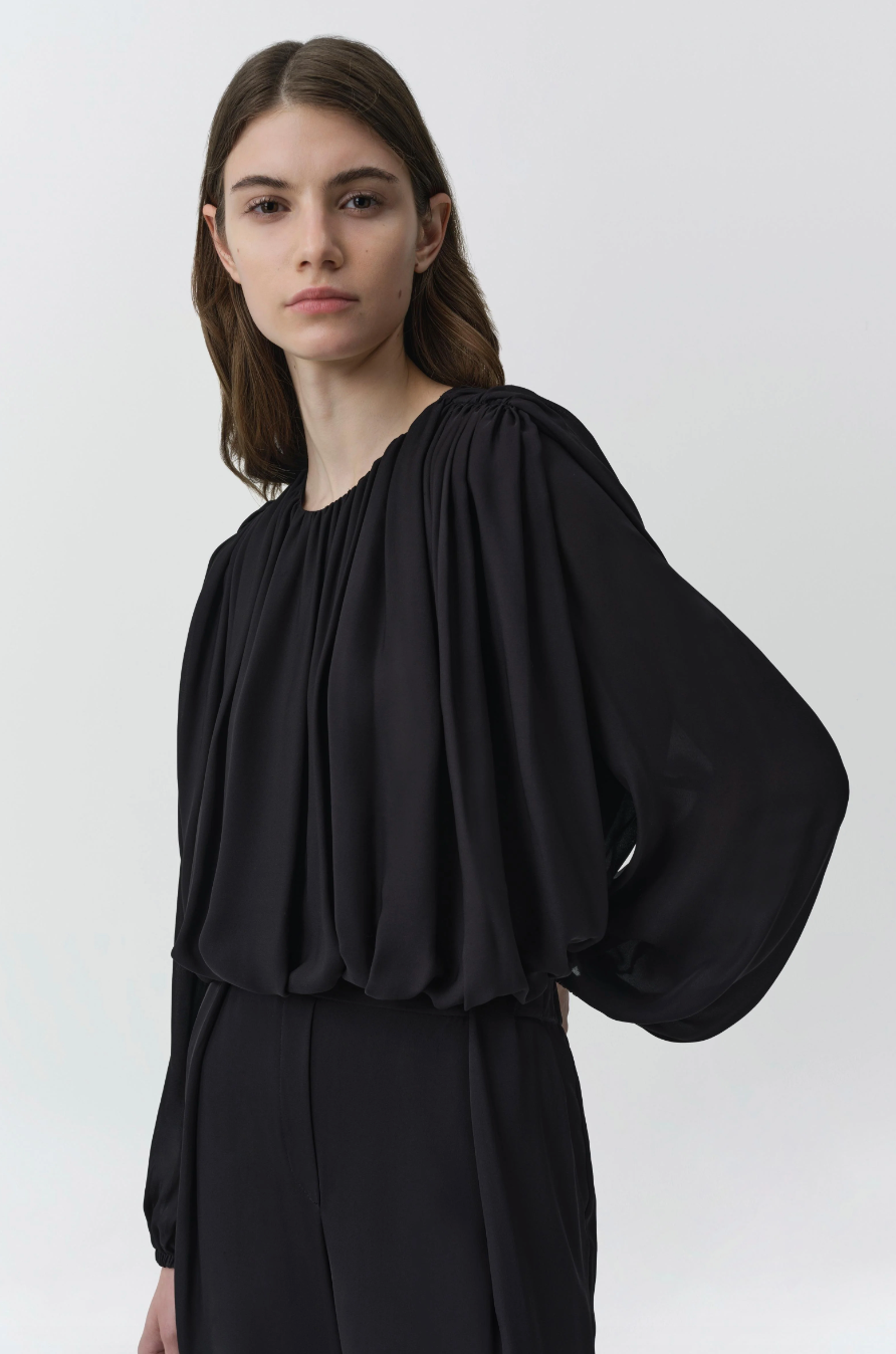 SIMKHAI - Frida Top in Black Blouse