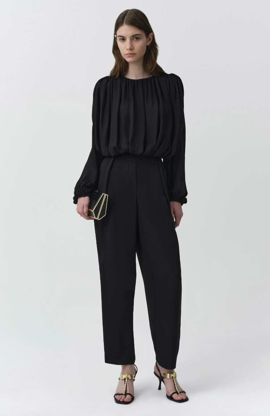 SIMKHAI - Frida Top in Black Blouse
