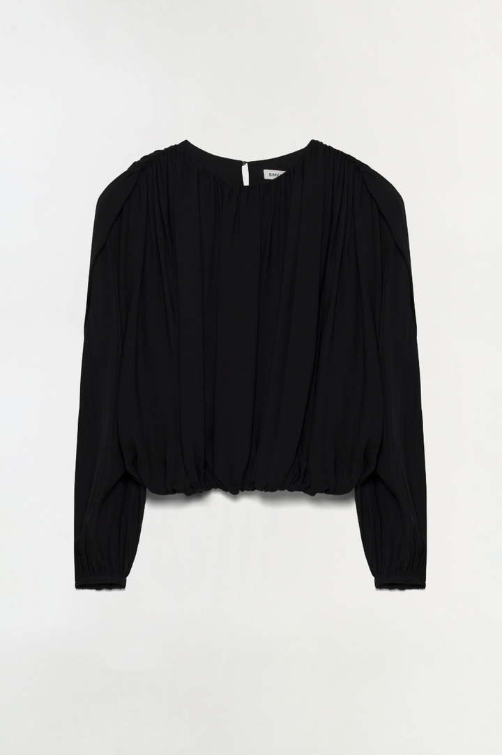 SIMKHAI - Frida Top in Black Blouse