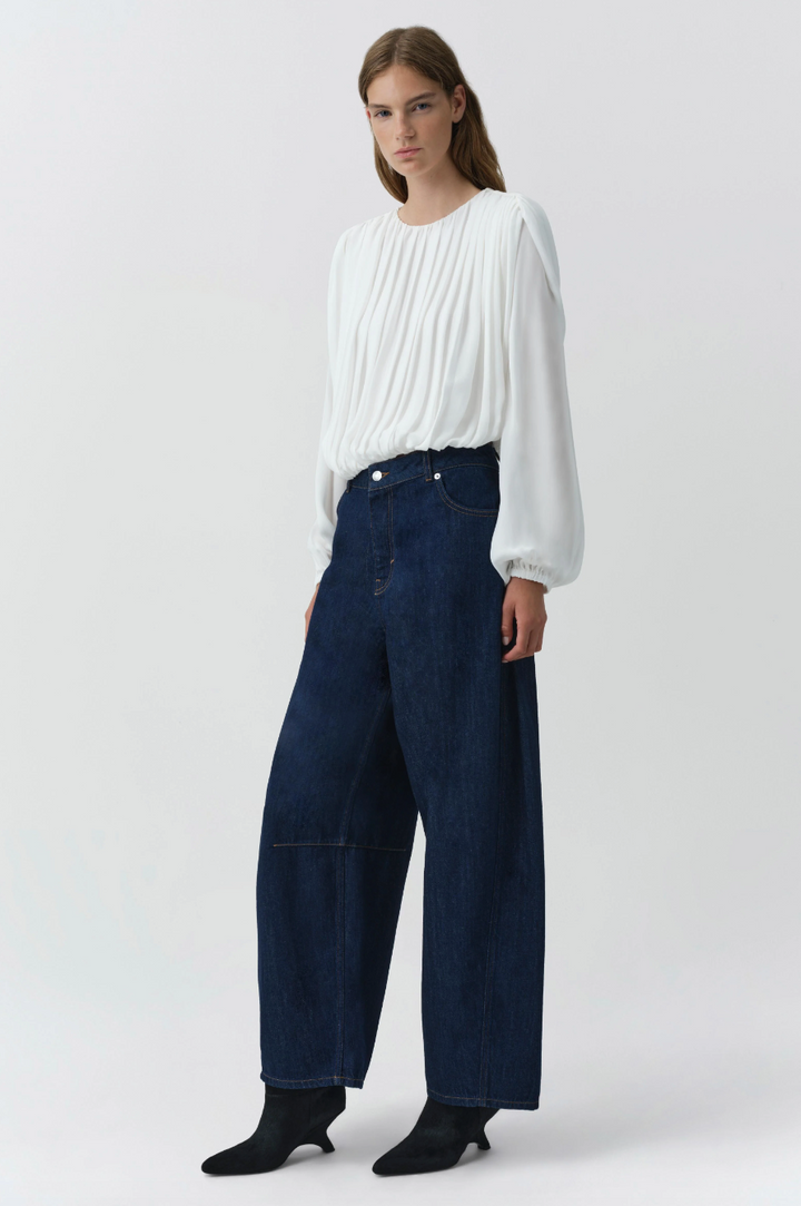 SIMKHAI - Frida Top in Oyster/Ivory Blouse