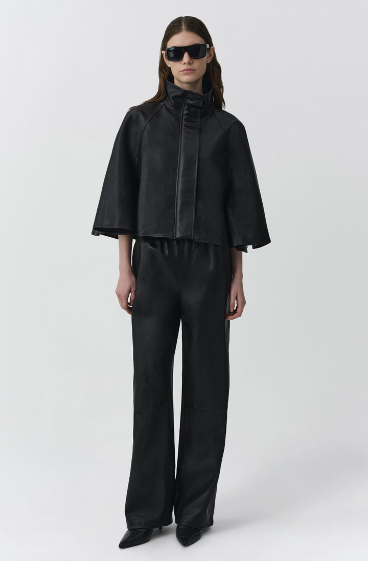 SIMKHAI - Orvik Cape Jacket in Black Coats & Jackets