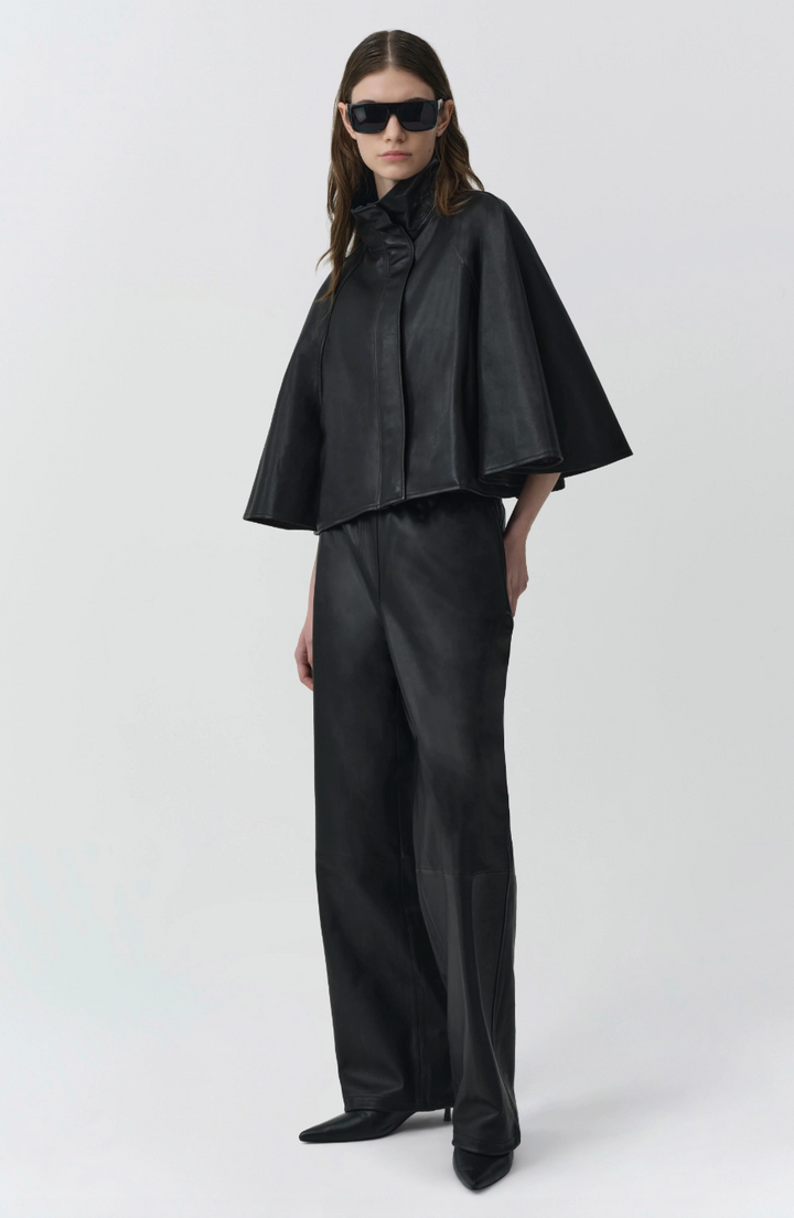 SIMKHAI - Orvik Cape Jacket in Black Coats & Jackets