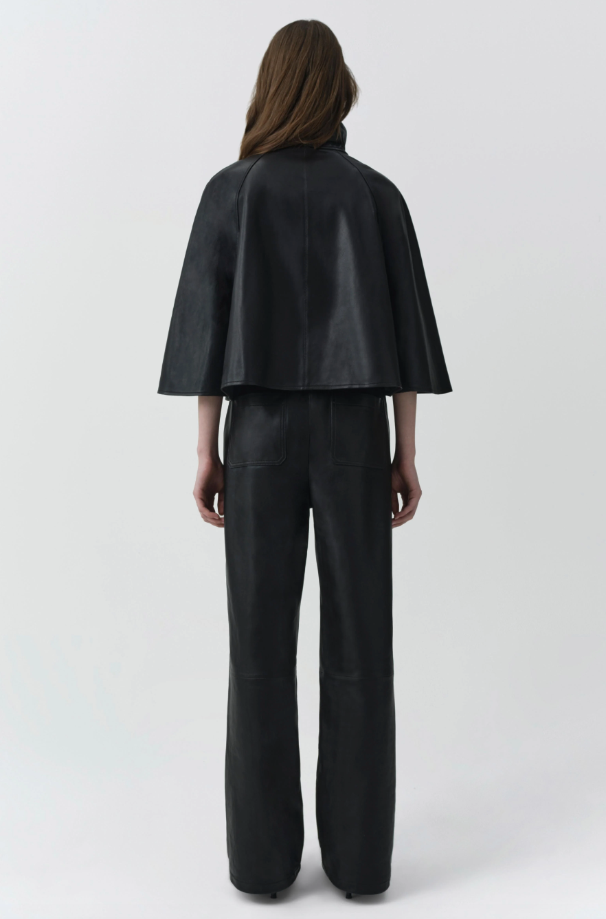 SIMKHAI - Orvik Cape Jacket in Black Coats & Jackets