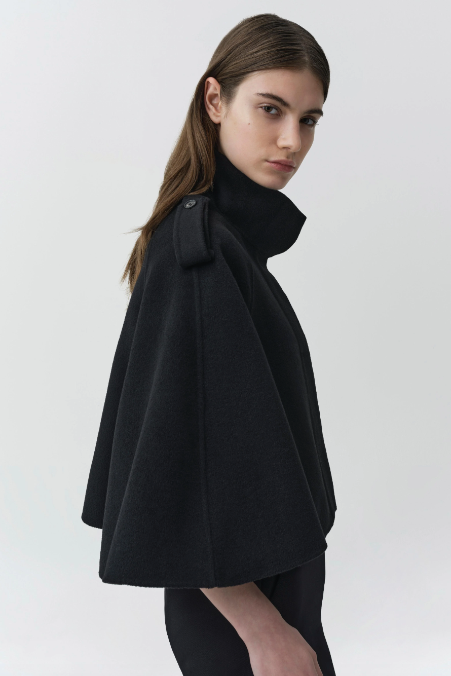 SIMKHAI - Yara Cape Jacket in Black Jacket