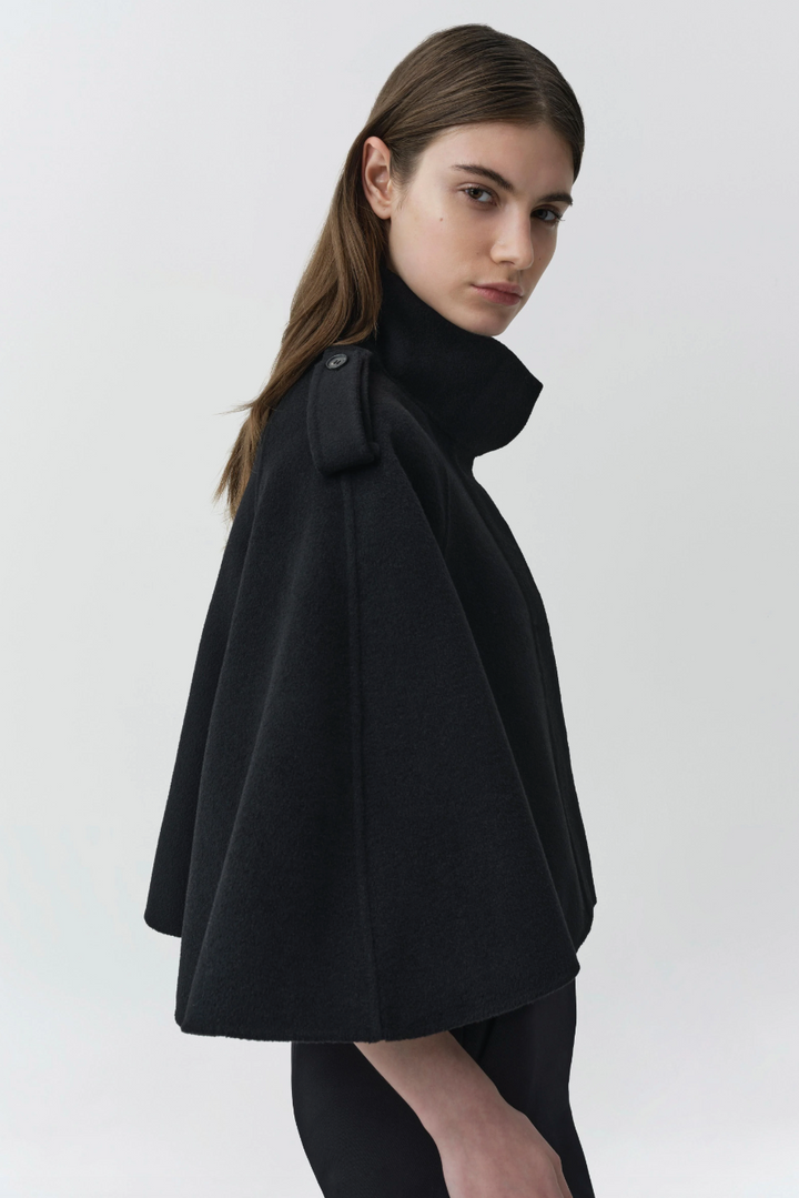 SIMKHAI - Yara Cape Jacket in Black Jacket
