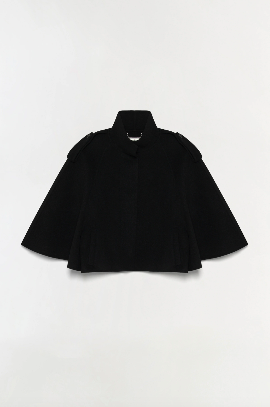 SIMKHAI - Yara Cape Jacket in Black Jacket