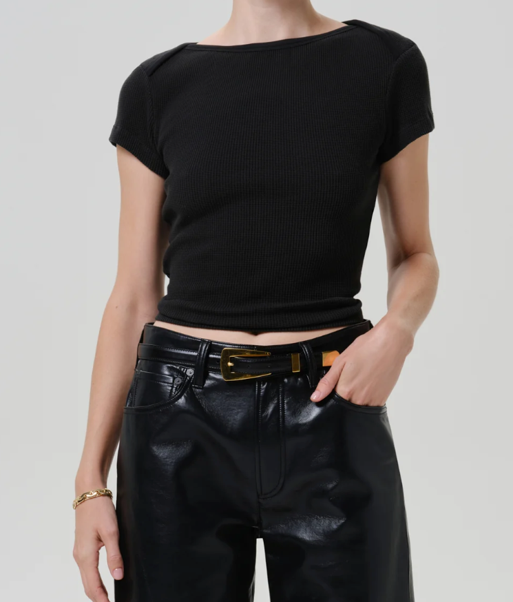 CITIZENS OF HUMANITY - Baby Waffle Tee in Juniper