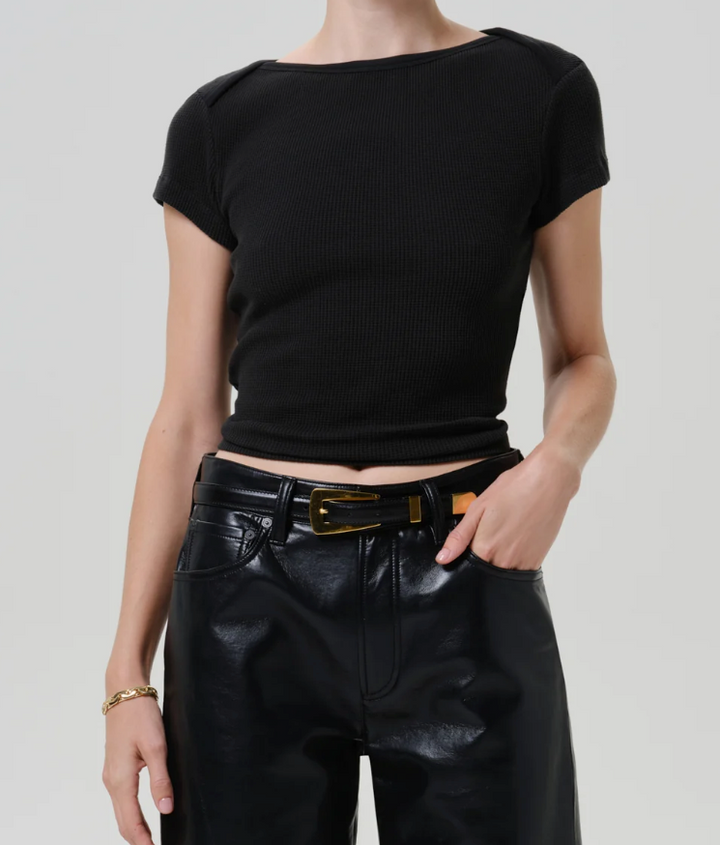CITIZENS OF HUMANITY - Baby Waffle Tee in Juniper