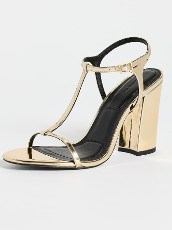 SIMKHAI - Stacey Heel in Gold Heels
