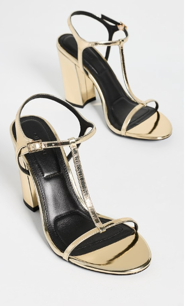 SIMKHAI - Stacey Heel in Gold Heels