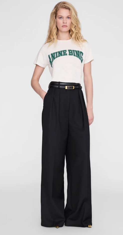 ANINE BING - Shelley Tee in Ecru Shirt