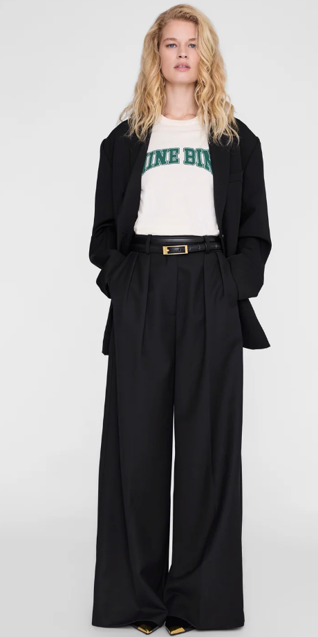 ANINE BING - Shelley Tee in Ecru Shirt
