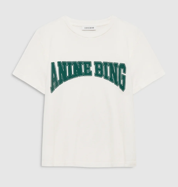 ANINE BING - Shelley Tee in Ecru Shirt