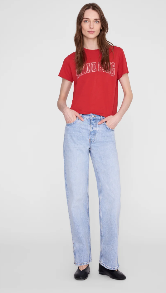 ANINE BING - Shelley Tee in Tango Red T-Shirts