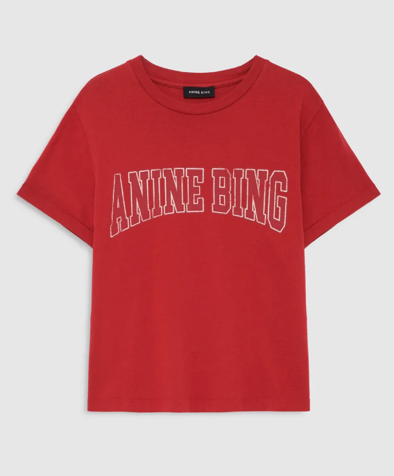 ANINE BING - Shelley Tee in Tango Red T-Shirts