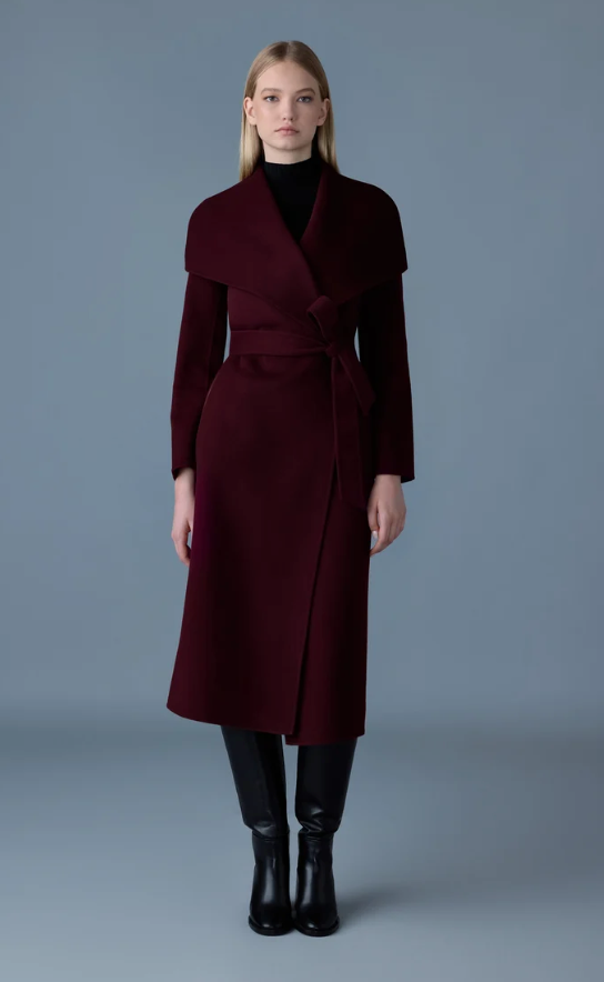MACKAGE - MAI Wool Coat in Garnet Coats & Jackets