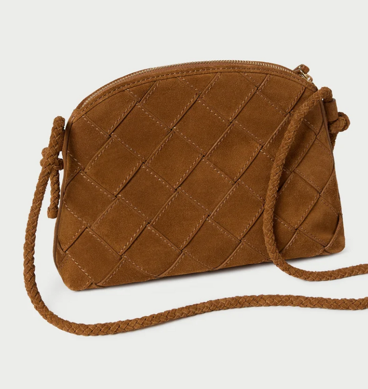 LOEFFLER RANDALL - Mallory Woven Crossbody in Toffee Handbag