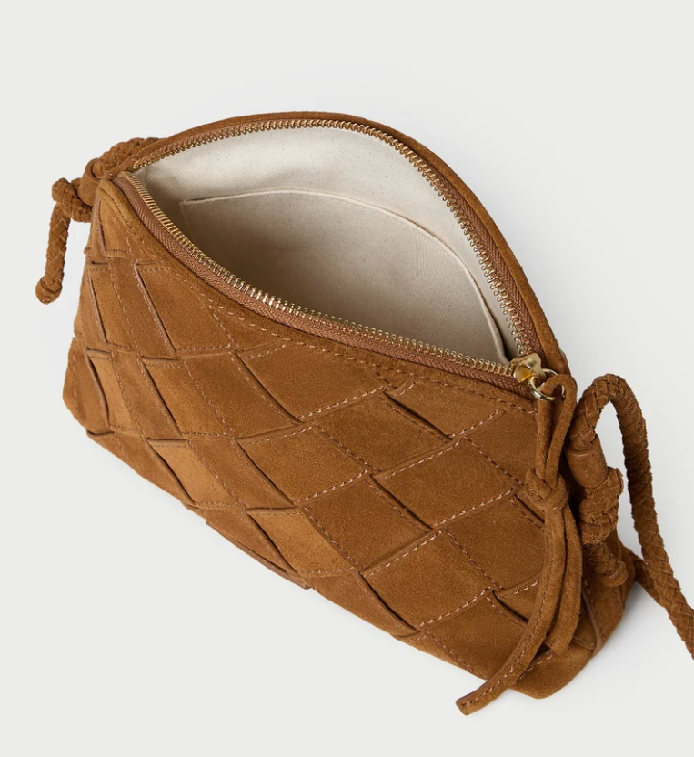 LOEFFLER RANDALL - Mallory Woven Crossbody in Toffee Handbag