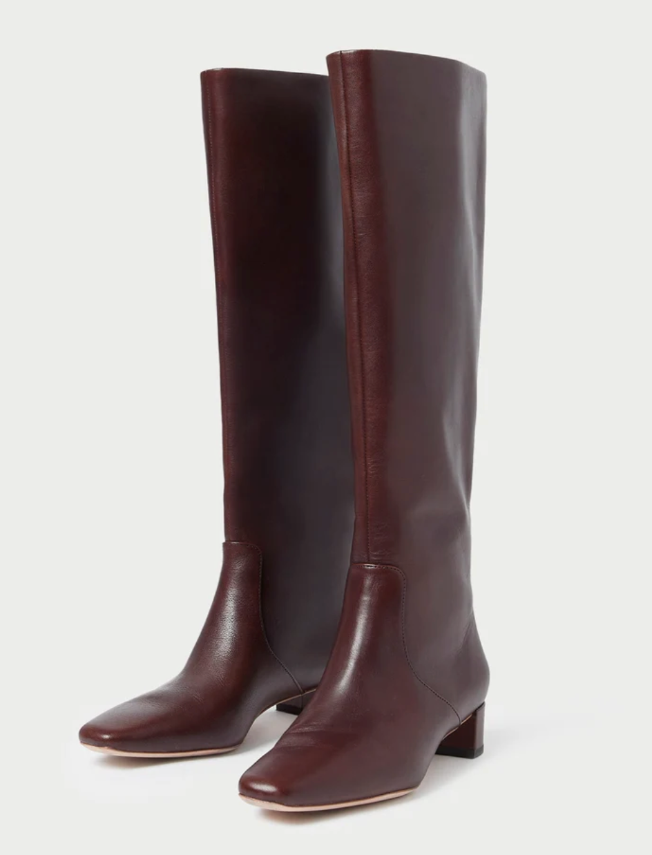 LOEFFLER RANDALL - Indy Low Heel Tall Boot in Espresso Boots