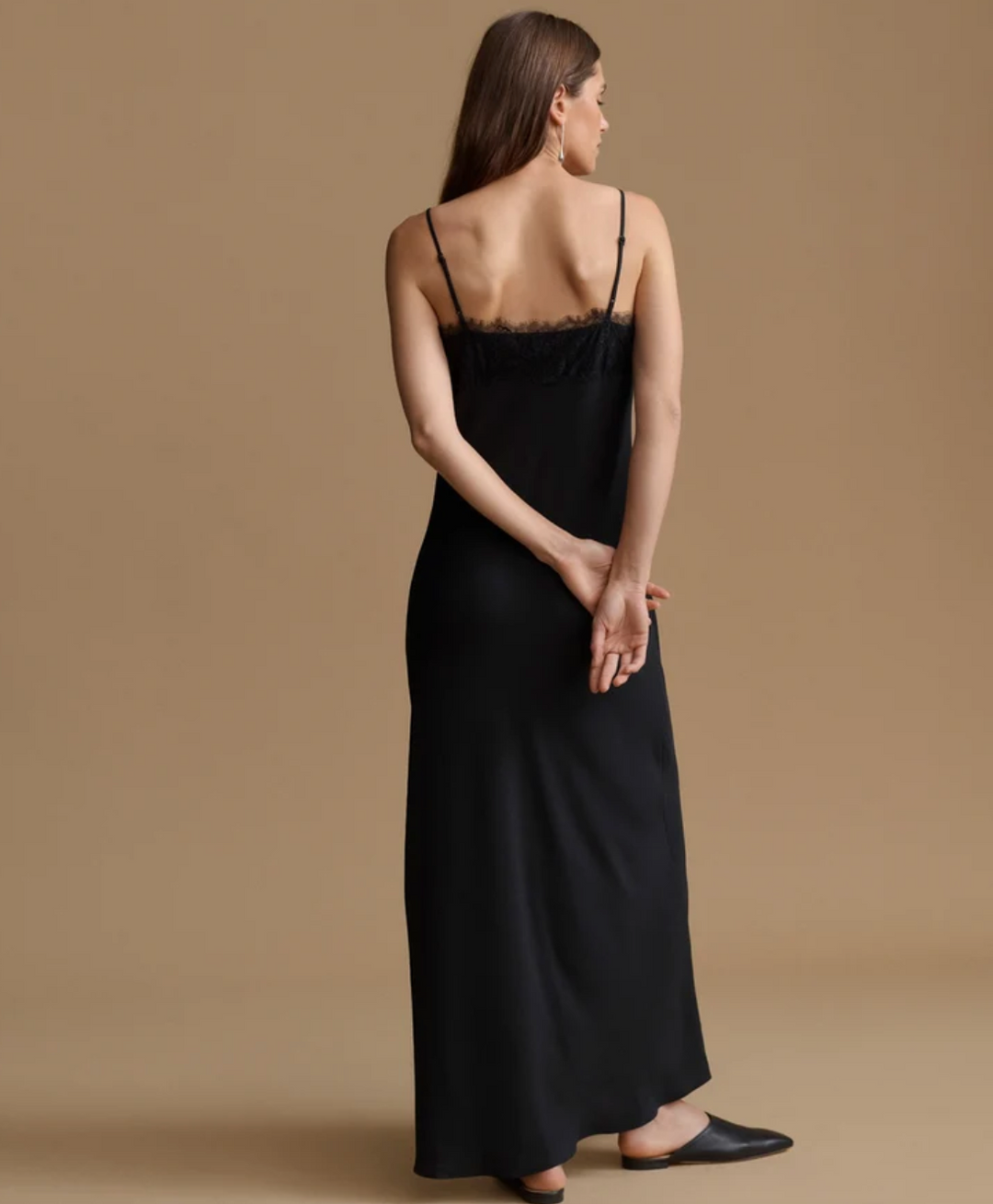 JENNI KAYNE - Austen Slip Dress in Black Dresses