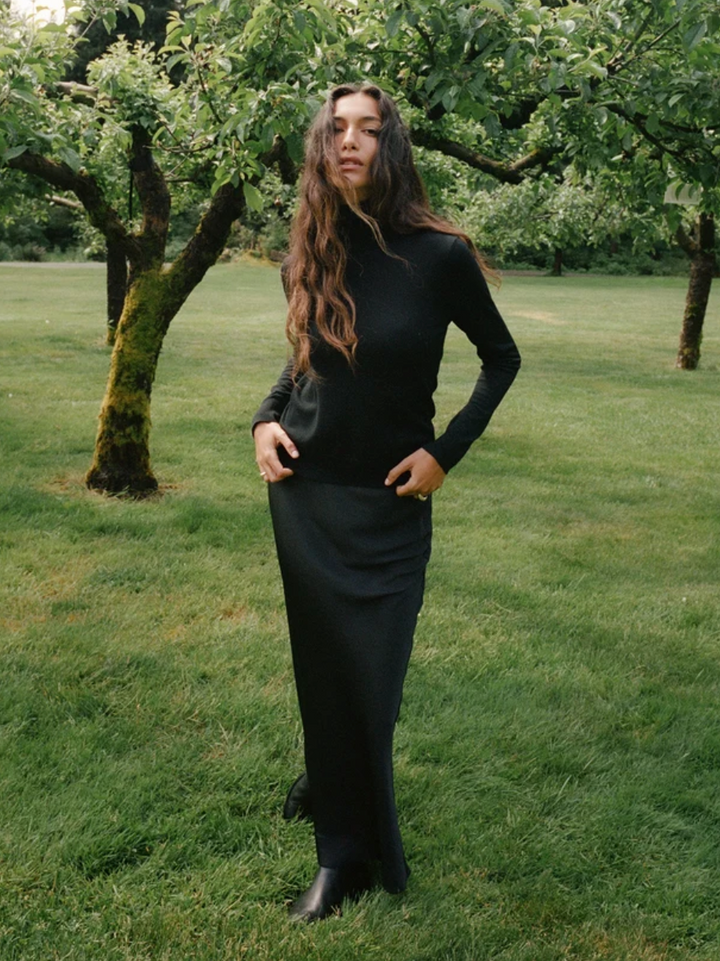 JENNI KAYNE - Nina Slip Skirt in Black SKIRTS