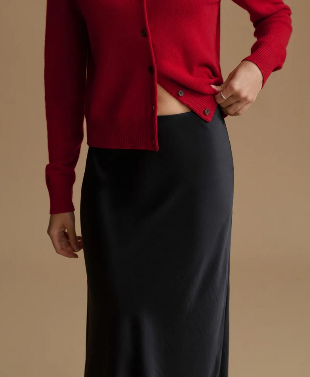 JENNI KAYNE - Nina Slip Skirt in Black SKIRTS