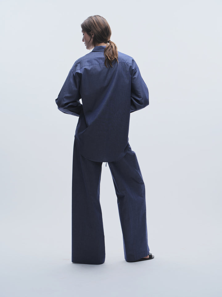 Saint Art New York - Lara Blouse in Chambray Denim