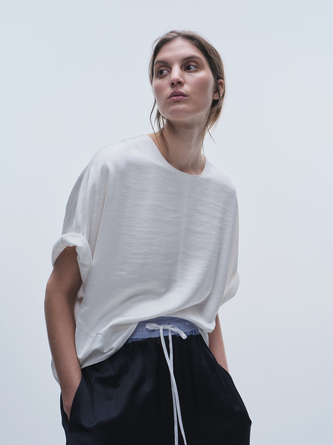 Saint Art New York - Maeve Dolman Blouse in White
