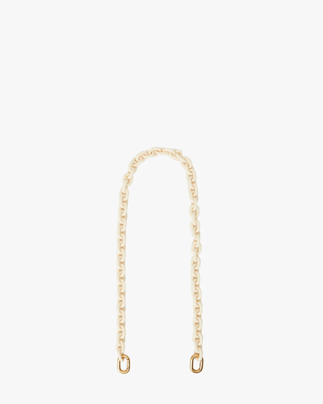Clare V. - Cream Mini Round Resin Link in Cream