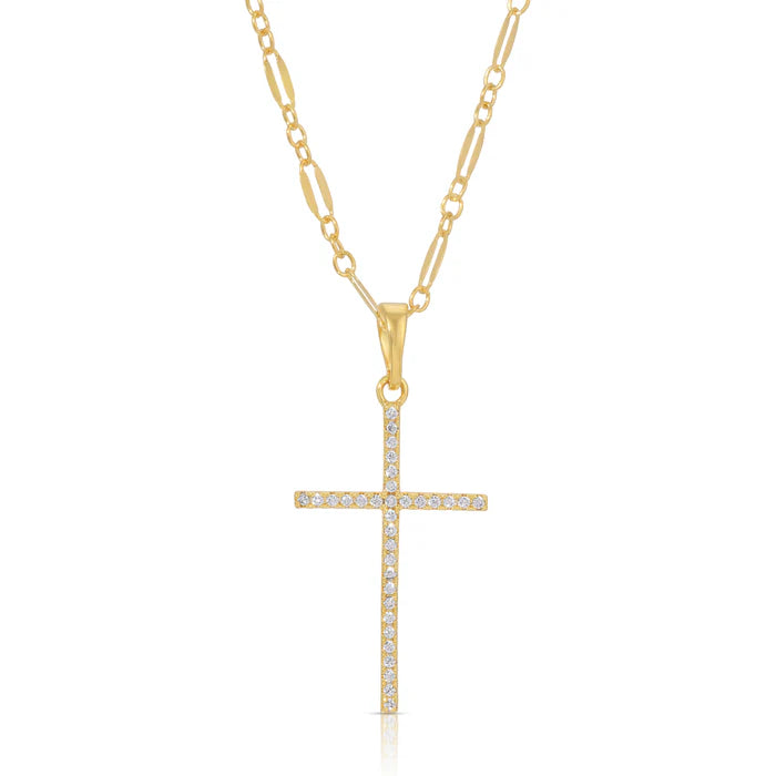Joy Dravecky - Whisper Cross Necklace in White