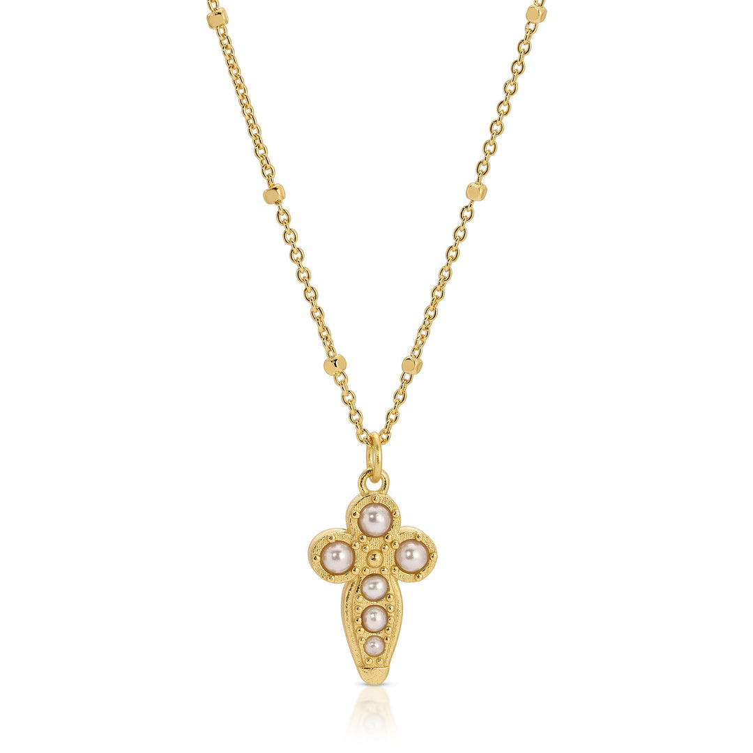 Joy Dravecky - Baby Athena Necklace in Pearl
