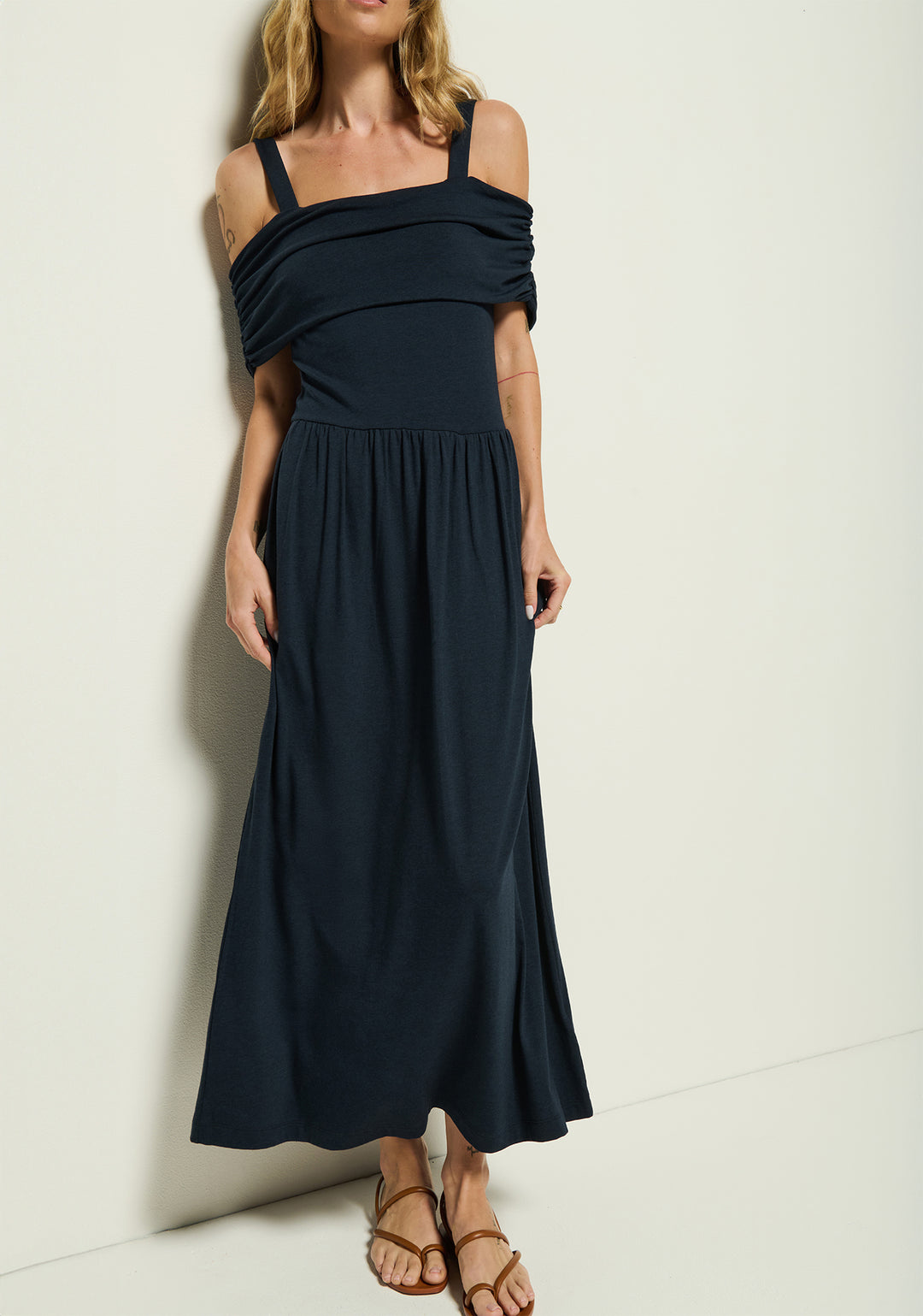 Nation Ltd - Tamaira Dress in Nigh Sky Dress