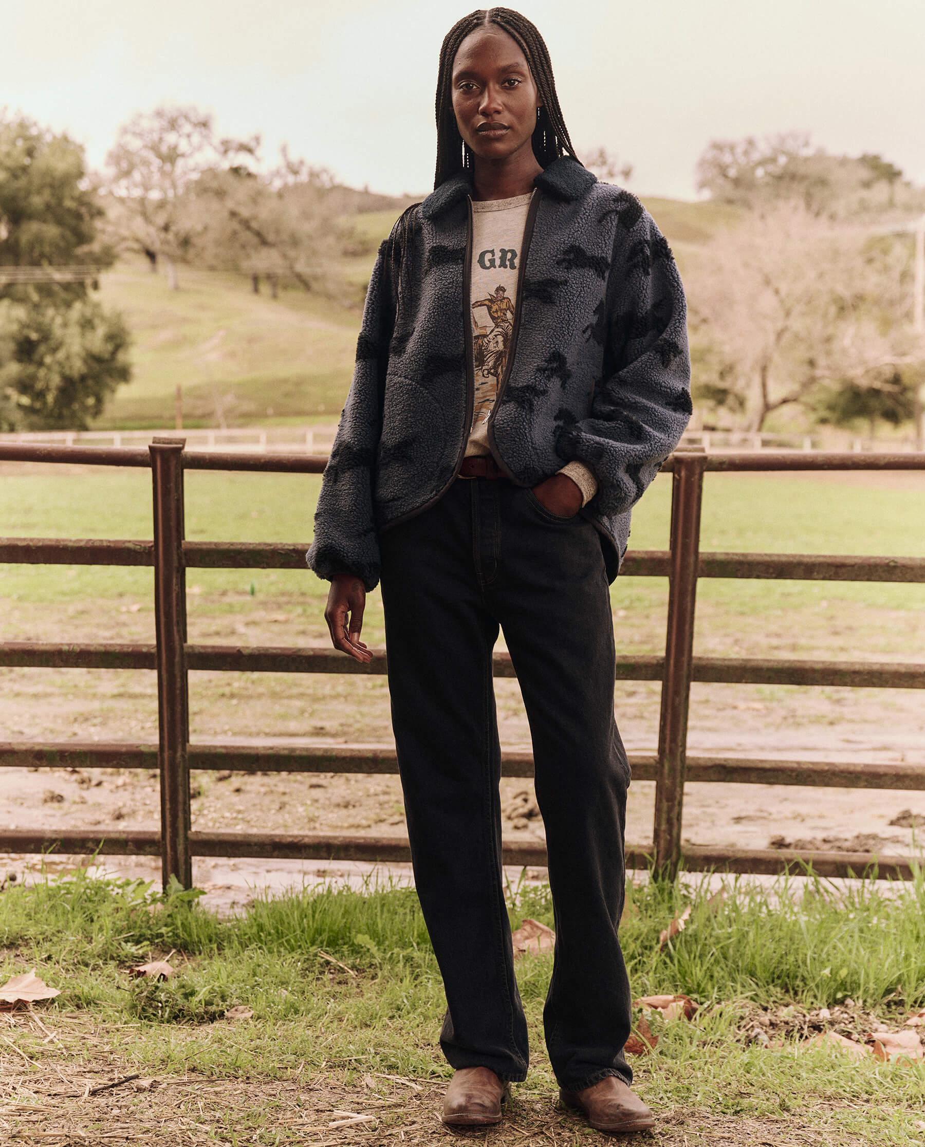 The Great - The Pasture Jacket in Blue Grass – Blond Genius