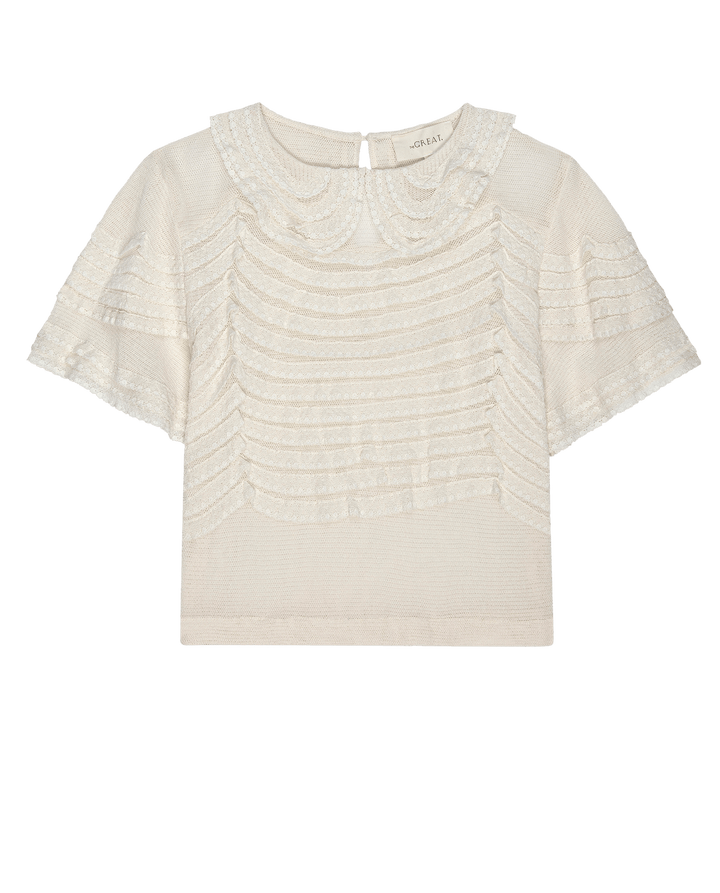 The Great - Rosebud Top in Cream